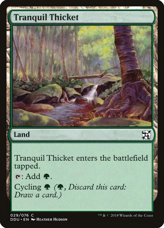 Tranquil Thicket [Duel Decks: Elves vs. Inventors] 29