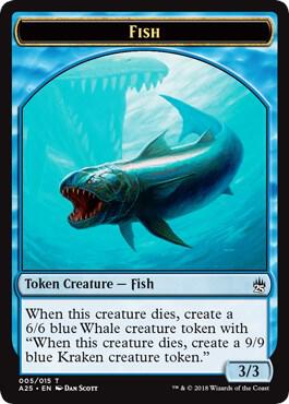 Fish // Kraken Double-Sided Token [Masters 25] 5 // 6