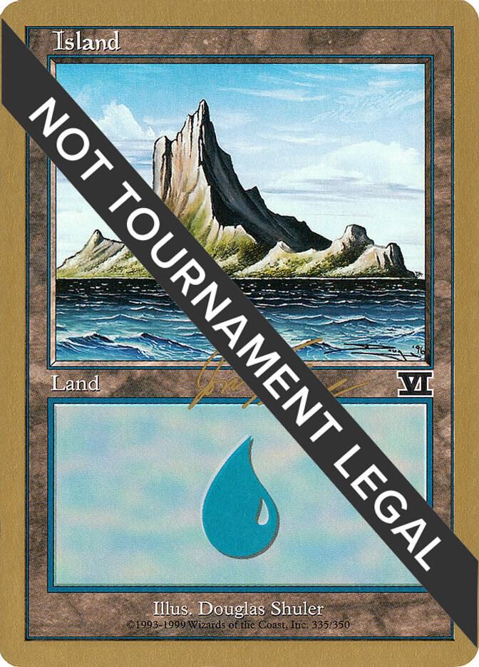 Island (335) - 2000 Jon Finkel (6ED) [World Championship Decks]