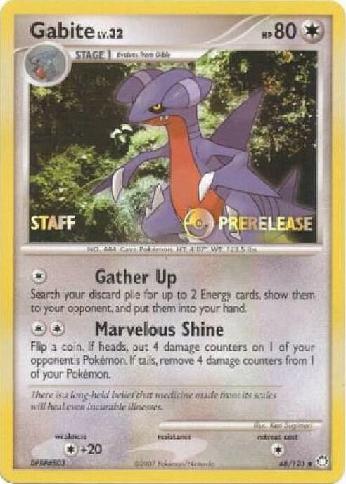 Gabite - 48/123 (Prerelease) [Staff] [Diamond and Pearl Promos] 48/123