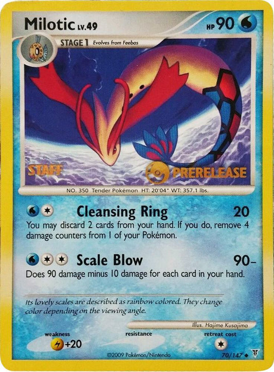 Milotic - 70/147 (Prerelease) [Staff] [Nintendo Promos] 70/147