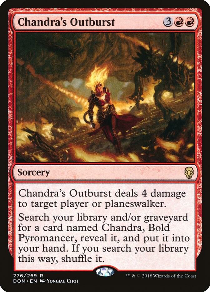 Chandra's Outburst [Dominaria] 276