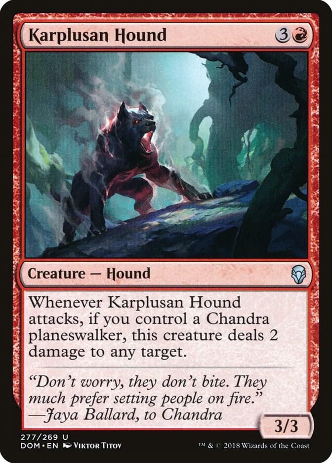 Karplusan Hound [Dominaria] 277