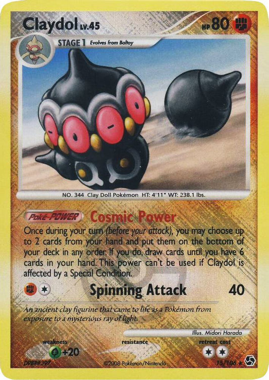 Claydol - 15/106 (League Promo) [League & Championship Cards] 015/106