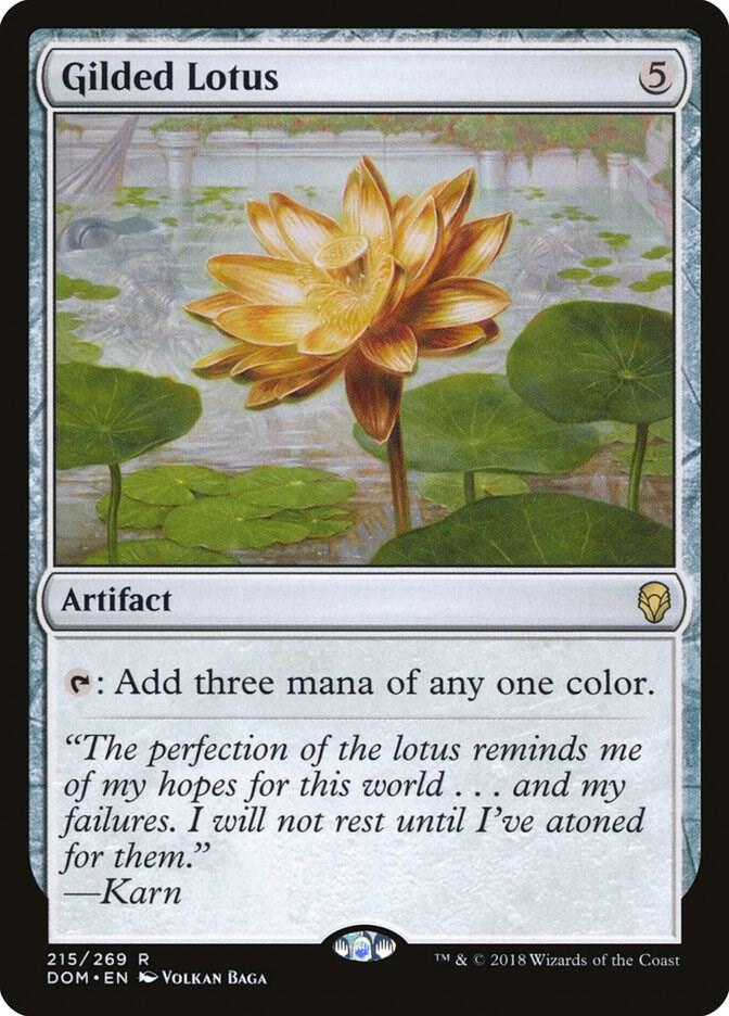 Gilded Lotus [Dominaria] 215
