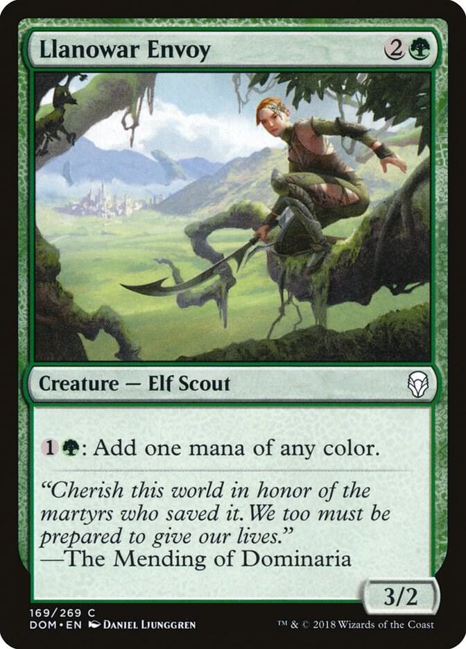 Llanowar Envoy [Dominaria] 169
