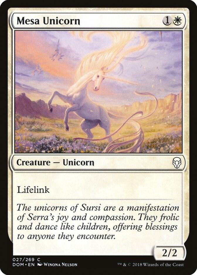 Mesa Unicorn [Dominaria] 27