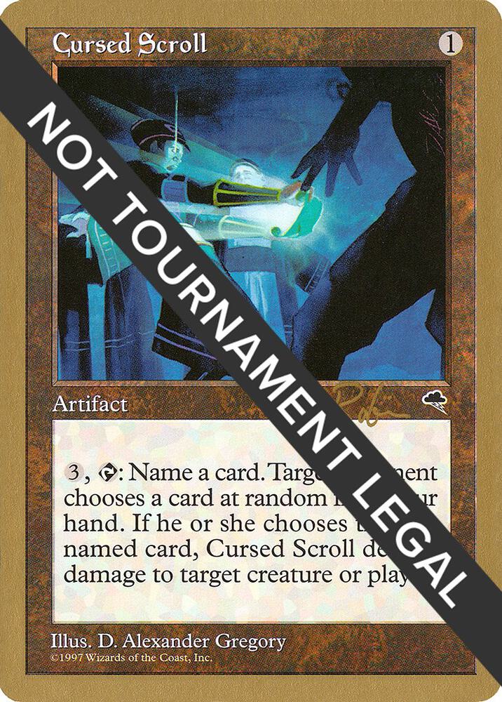 Cursed Scroll - 1998 Ben Rubin (TMP) [World Championship Decks]