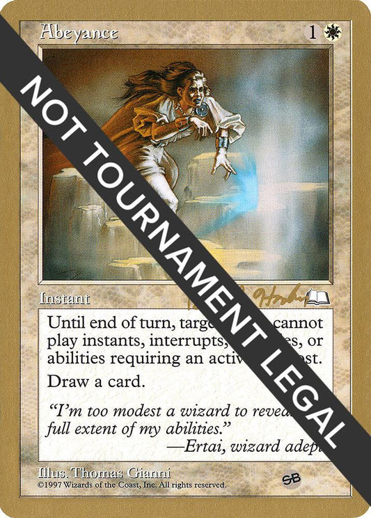 Abeyance - 1998 Brian Hacker (WTH) (SB) [World Championship Decks]