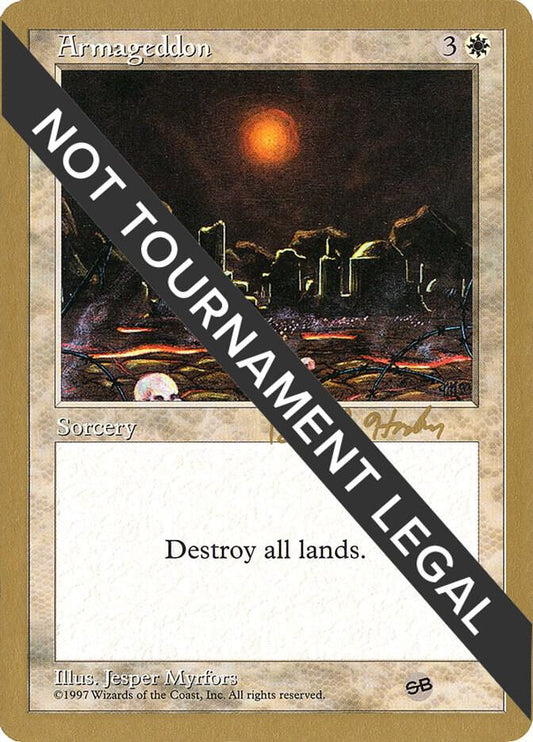 Armageddon - 1998 Brian Hacker (5ED) (SB) [World Championship Decks]