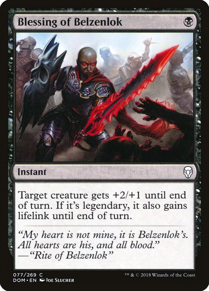Blessing of Belzenlok [Dominaria] 77