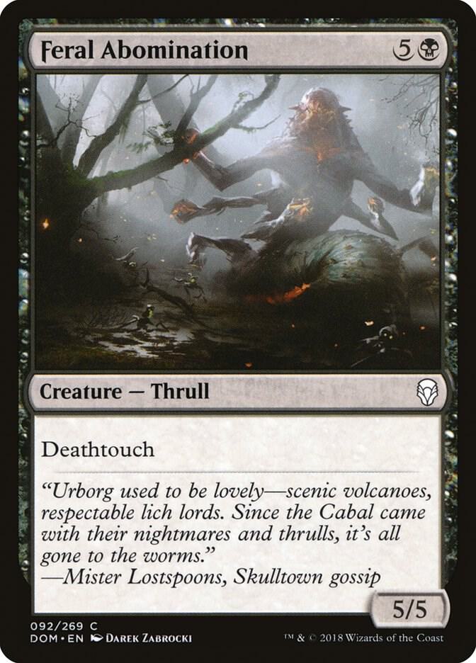 Feral Abomination [Dominaria] 92