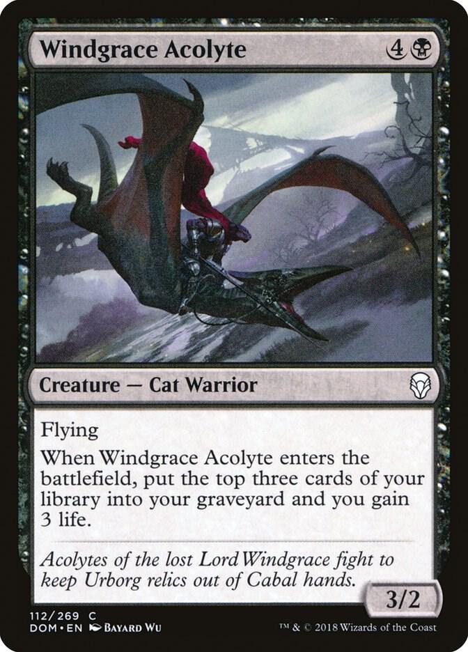 Windgrace Acolyte [Dominaria] 112