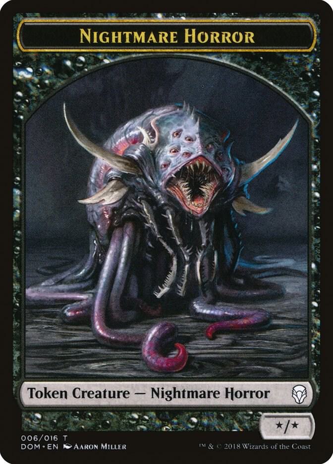 Nightmare Horror Token [Dominaria] 6