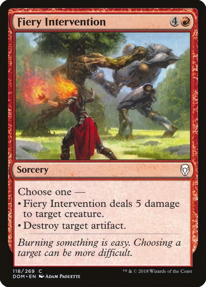 Fiery Intervention [Dominaria] 118