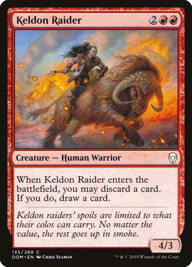 Keldon Raider [Dominaria] 135