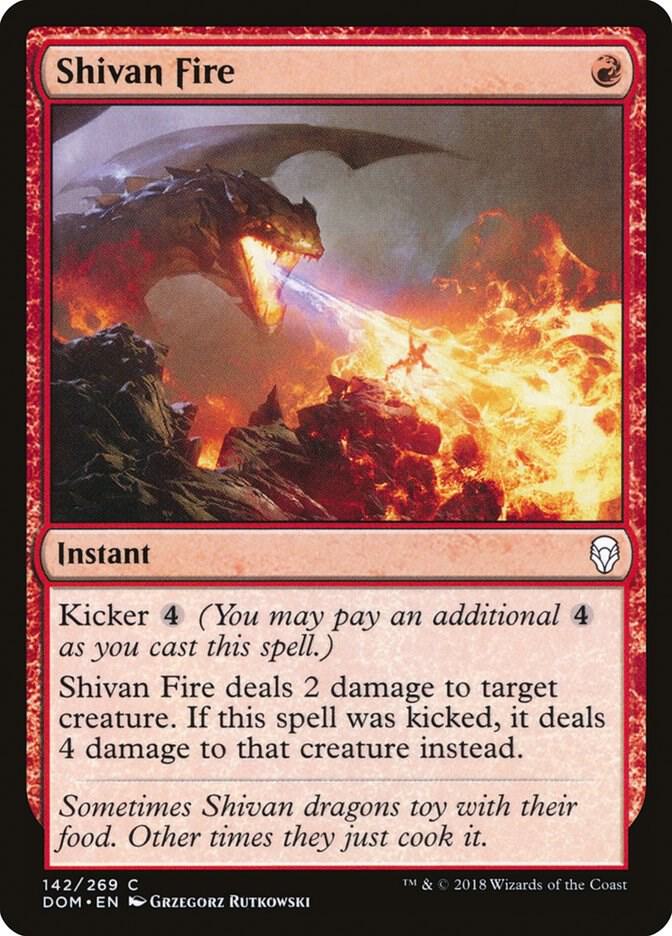 Shivan Fire [Dominaria] 142