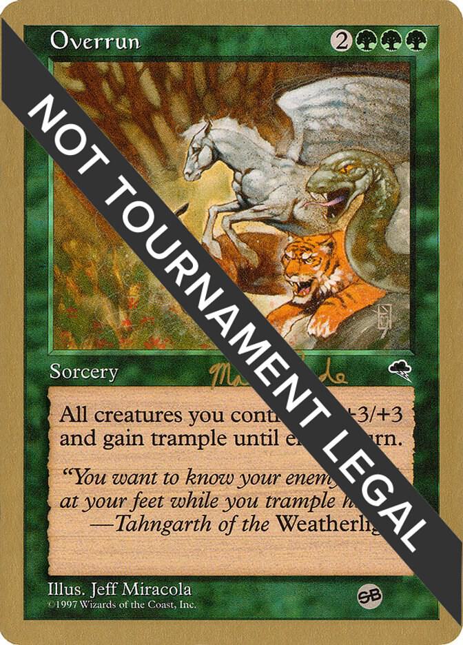 Overrun - 1999 Matt Linde (TMP) (SB) [World Championship Decks]