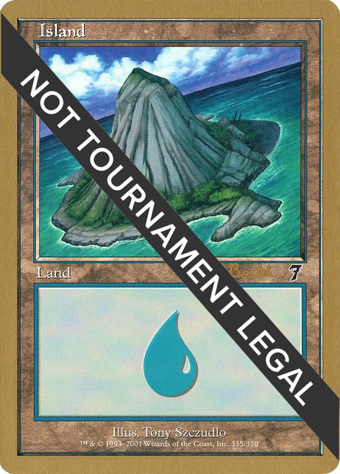 Island (335) - 2001 Antoine Ruel (7ED) [World Championship Decks]