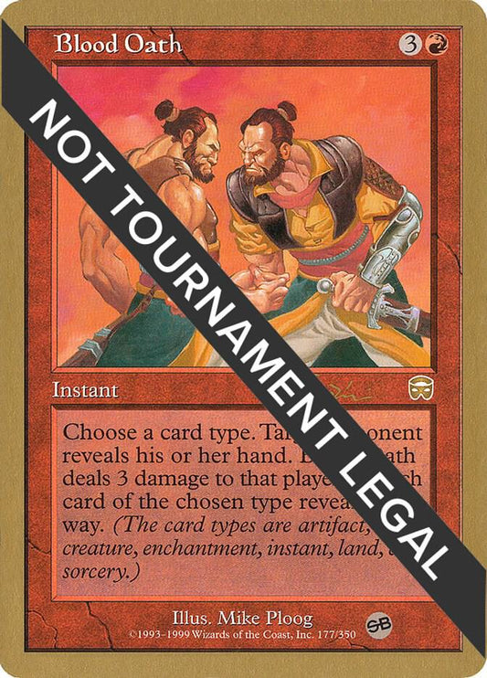 Blood Oath - 2001 Jan Tomcani (MMQ) (SB) [World Championship Decks]