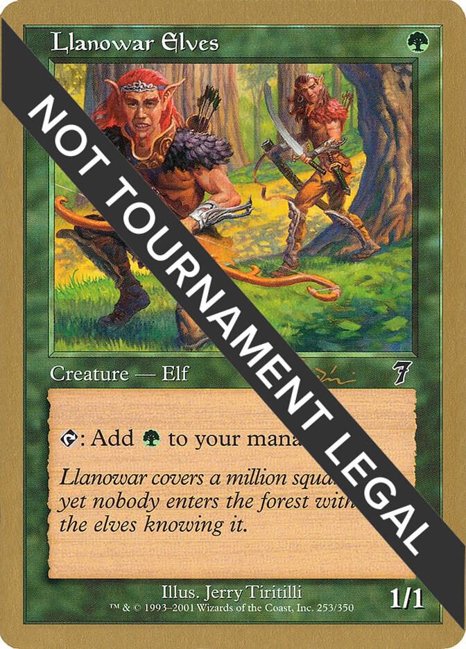 Llanowar Elves - 2001 Jan Tomcani (7ED) [World Championship Decks]