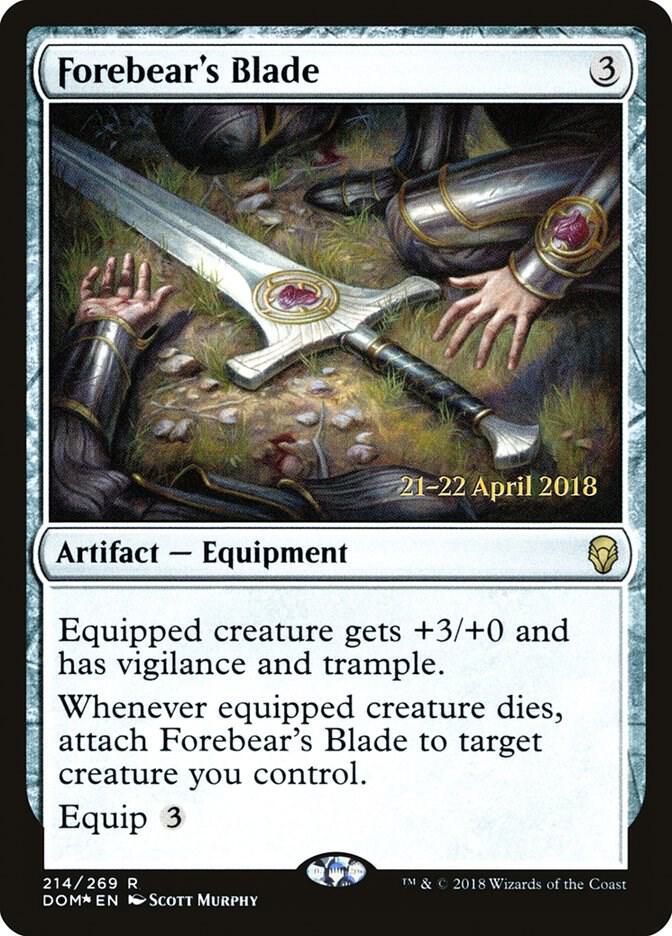 Forebear's Blade [Prerelease Cards] 214