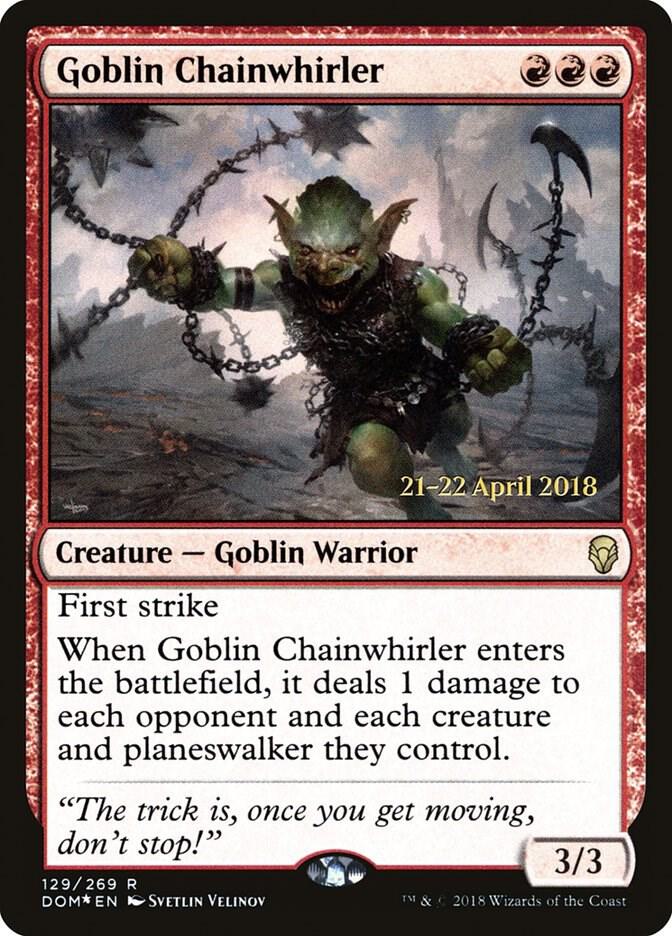 Goblin Chainwhirler [Prerelease Cards] 129