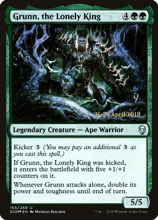 Grunn, the Lonely King [Prerelease Cards] 165