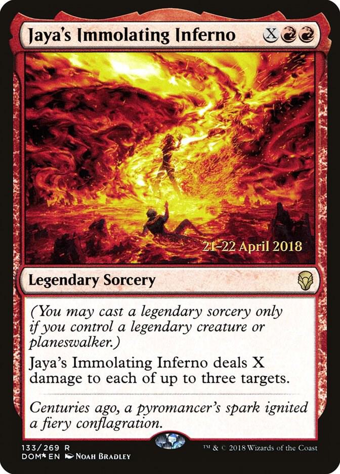 Jaya's Immolating Inferno [Prerelease Cards] 133