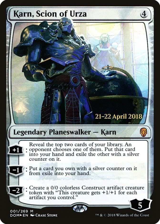 Karn, Scion of Urza [Prerelease Cards] 1