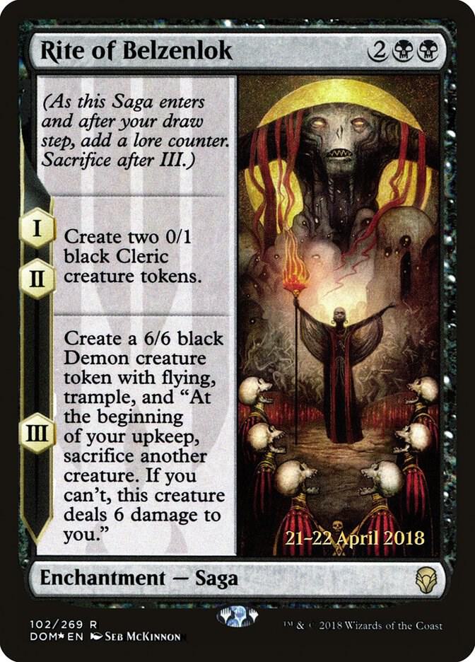 Rite of Belzenlok [Prerelease Cards] 102