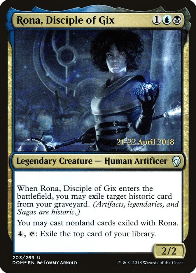 Rona, Disciple of Gix [Prerelease Cards] 203