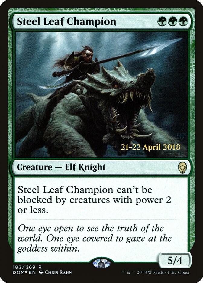Steel Leaf Champion [Prerelease Cards] 182