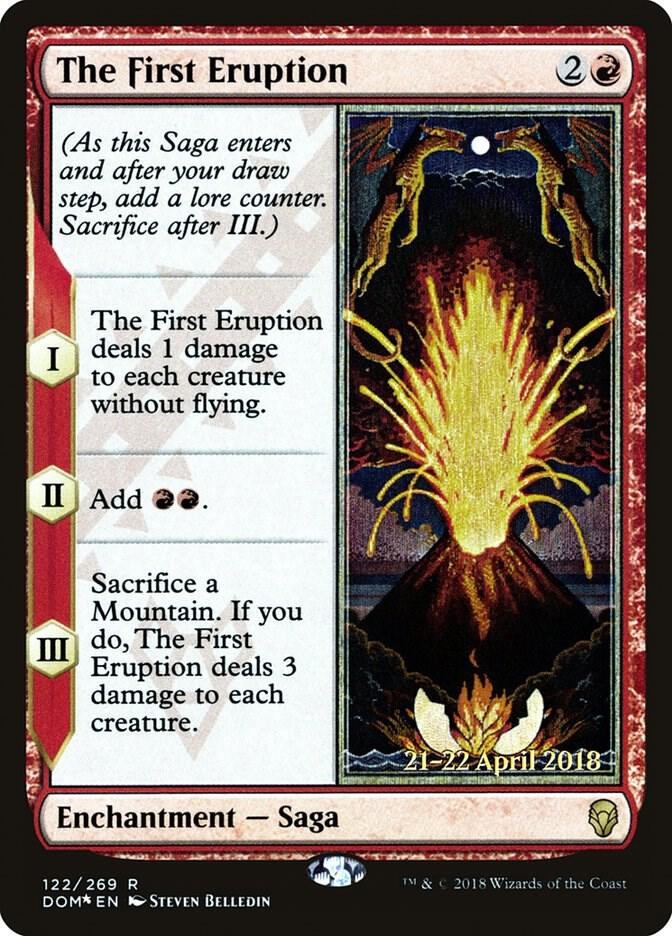 The First Eruption [Prerelease Cards] 122