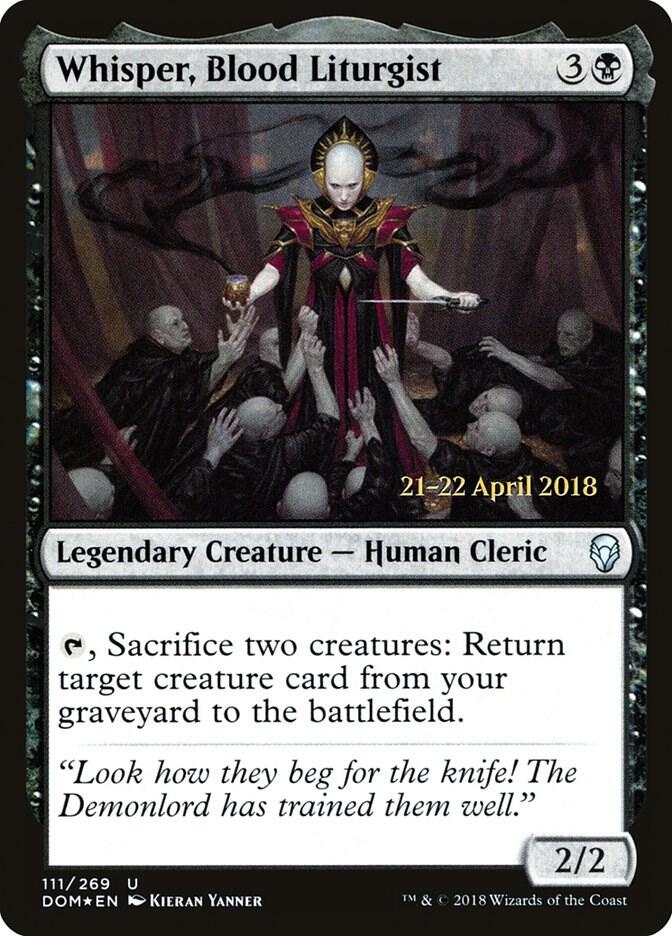Whisper, Blood Liturgist [Prerelease Cards] 111