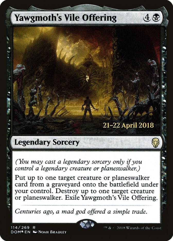 Yawgmoth's Vile Offering [Prerelease Cards] 114