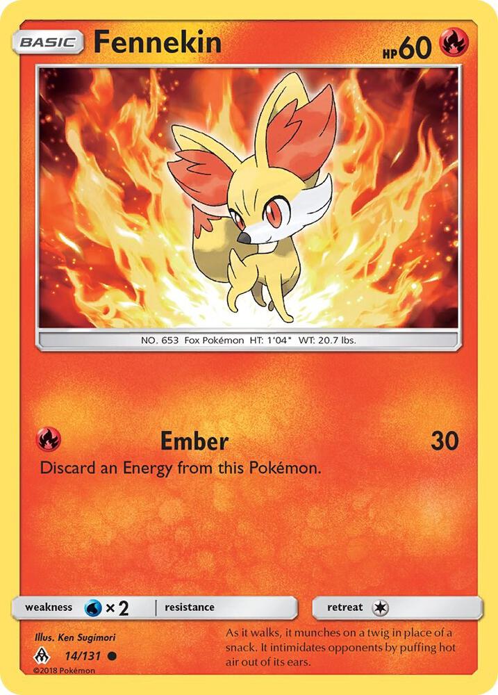 Fennekin (14) [SM - Forbidden Light] 14/131