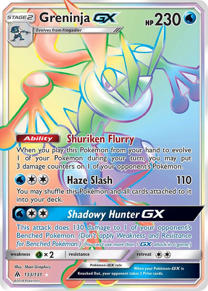 Greninja GX (Secret) [SM - Forbidden Light] 133/131