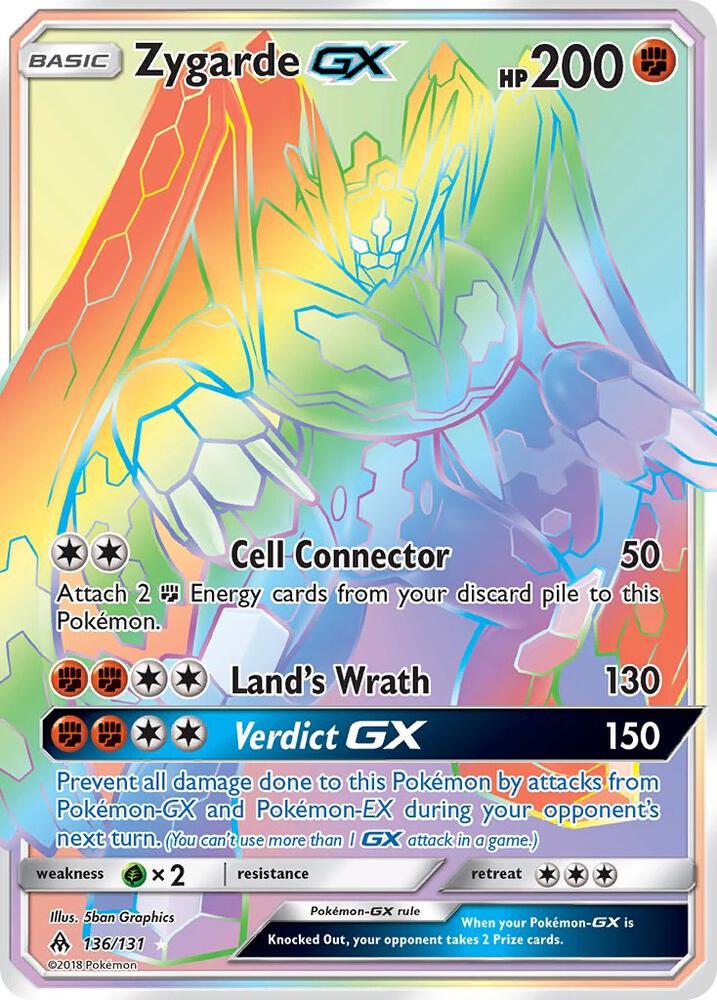 Zygarde GX (Secret) [SM - Forbidden Light] 136/131