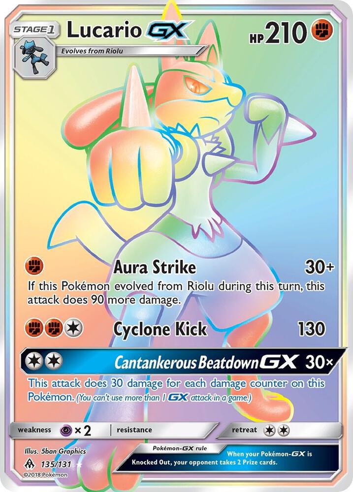 Lucario GX (Secret) [SM - Forbidden Light] 135/131
