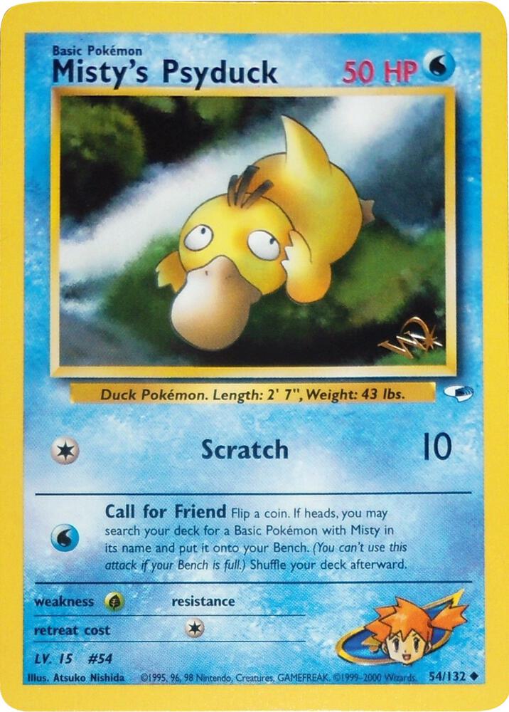 Misty's Psyduck [W Stamped] [WoTC Promo] 054/132