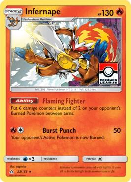 Infernape - 23/156 (Pokemon League) [League & Championship Cards] 023/156