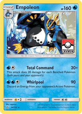 Empoleon - 34/156 (Pokemon League) [League & Championship Cards] 034/156