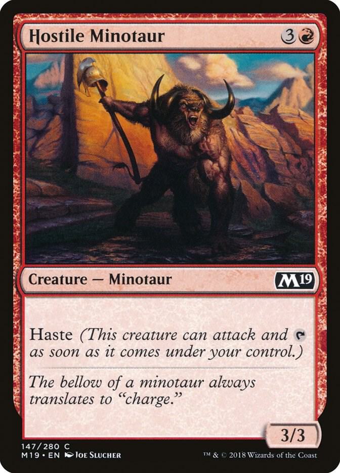 Hostile Minotaur [Core Set 2019] 147