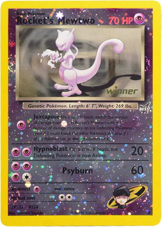 Rocket's Mewtwo - 8 [Winner] [Best of Promos] 008/009