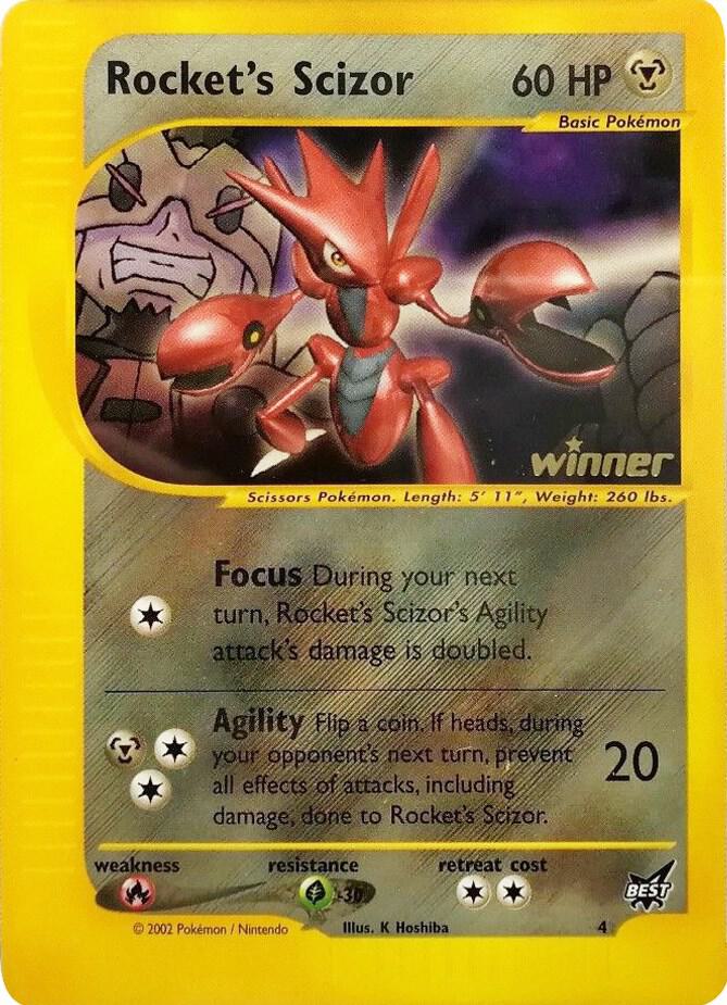 Rocket's Scizor - 4 [Winner] [Best of Promos] 004/009