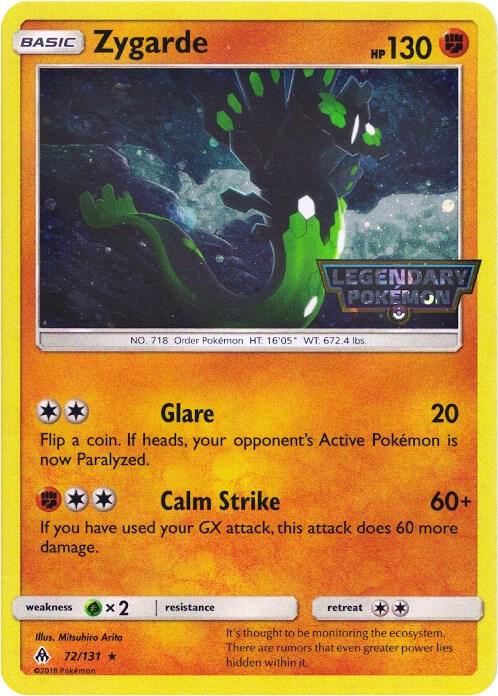 Zygarde - 72/131 (Cosmos Holo) [Miscellaneous Cards & Products] 072/131