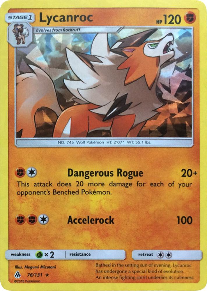 Lycanroc - 76/131 (SM Forbidden Light) [Deck Exclusives] 076/131