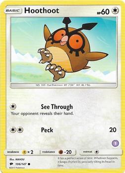 Hoothoot (1) [SM Trainer Kit: Alolan Sandslash & Alolan Ninetales] 106/147