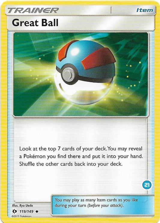 Great Ball (#21, Alolan Ninetales Half-Deck) [SM Trainer Kit: Alolan Sandslash & Alolan Ninetales] 21/30